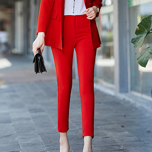 Ankle-Length Straight Trousers