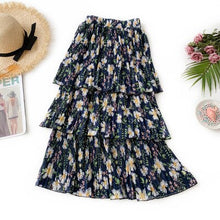Load image into Gallery viewer, Floral Tiered Print Skirt