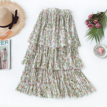 Load image into Gallery viewer, Floral Tiered Print Skirt