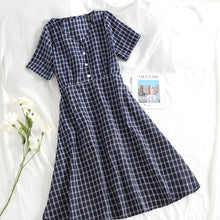 Load image into Gallery viewer, SKOONHEID Plaid A-Line Dress