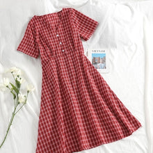 Load image into Gallery viewer, SKOONHEID Plaid A-Line Dress