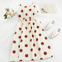 Load image into Gallery viewer, SKOONHEID  Sleeveless Polka Dot Long Dress