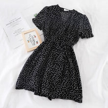 Load image into Gallery viewer, SKOONHEID Polka Dot Chiffon Dress