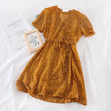 Load image into Gallery viewer, SKOONHEID Polka Dot Chiffon Dress
