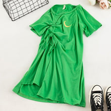Load image into Gallery viewer, SKOONHEID Irregular Cotton T-shirt Dress