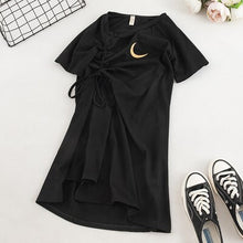 Load image into Gallery viewer, SKOONHEID Irregular Cotton T-shirt Dress