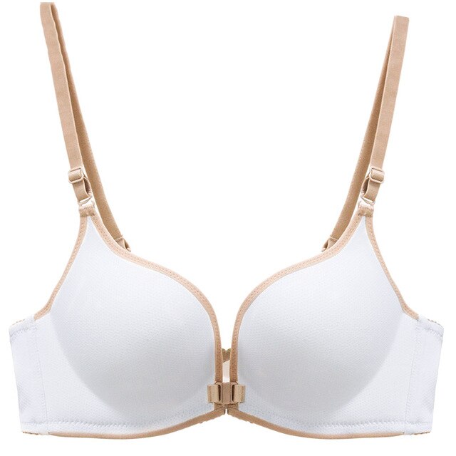Wire Free Delicate Seamless Small Busts White Bra