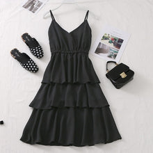 Load image into Gallery viewer, SKOONHEID Sleeveless Tiered Strap Women Dress