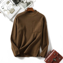 Load image into Gallery viewer, 0 - neck Tricot Korean style Sweater