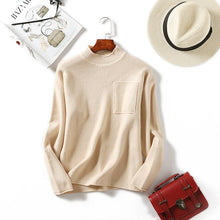 Load image into Gallery viewer, 0 - neck Tricot Korean style Sweater
